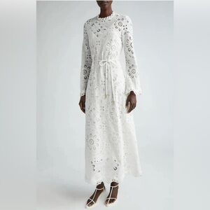Zimmermann Floral Lace Long Sleeve Dress